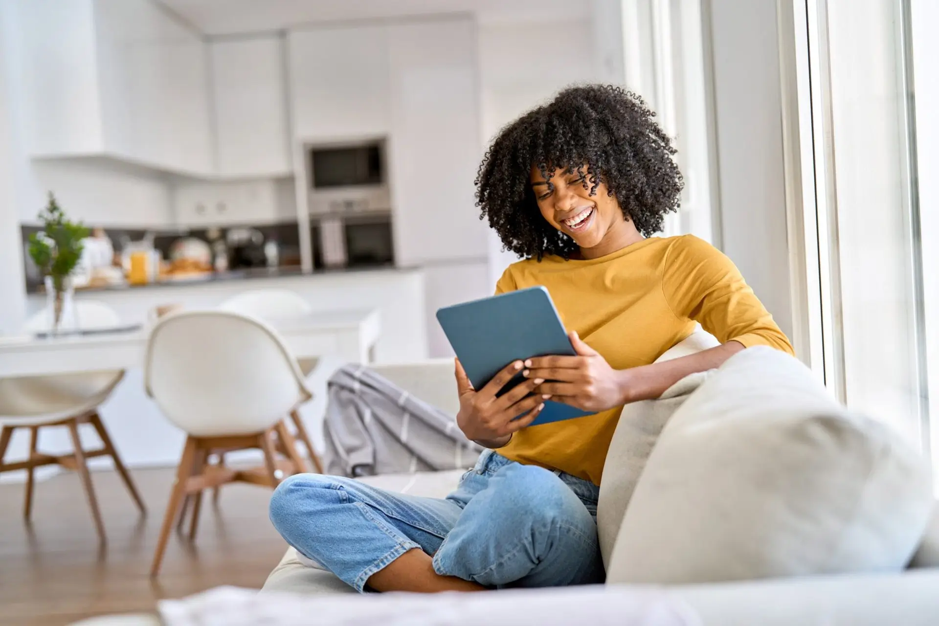 woman reading a book
